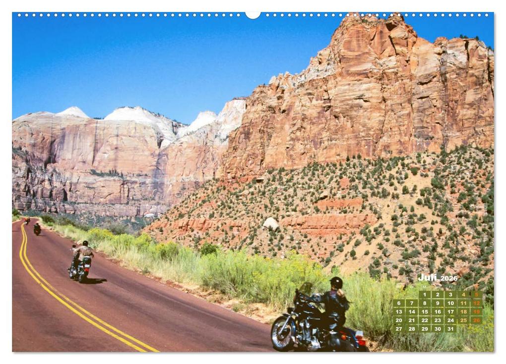 Weitere Ansicht: Fernweh und Traumziele: Auf Motorrad-Tour in den USA (hochwertiger Premium Wandkalender 2026 DIN A2 quer), Kunstdruck in Hochglanz | Calvendo, CALVENDO CALVENDO
