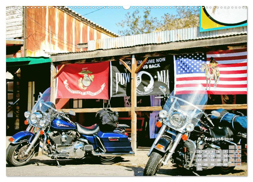 Weitere Ansicht: Fernweh und Traumziele: Auf Motorrad-Tour in den USA (hochwertiger Premium Wandkalender 2026 DIN A2 quer), Kunstdruck in Hochglanz | Calvendo, CALVENDO CALVENDO