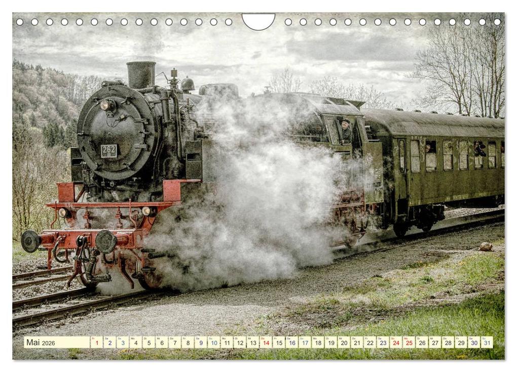 Weitere Ansicht: Dampfloks - eindrucksvolle Lokomotiven (Wandkalender 2026 DIN A4 quer), CALVENDO Monatskalender | Calvendo, Liselotte Brunner-Klaus