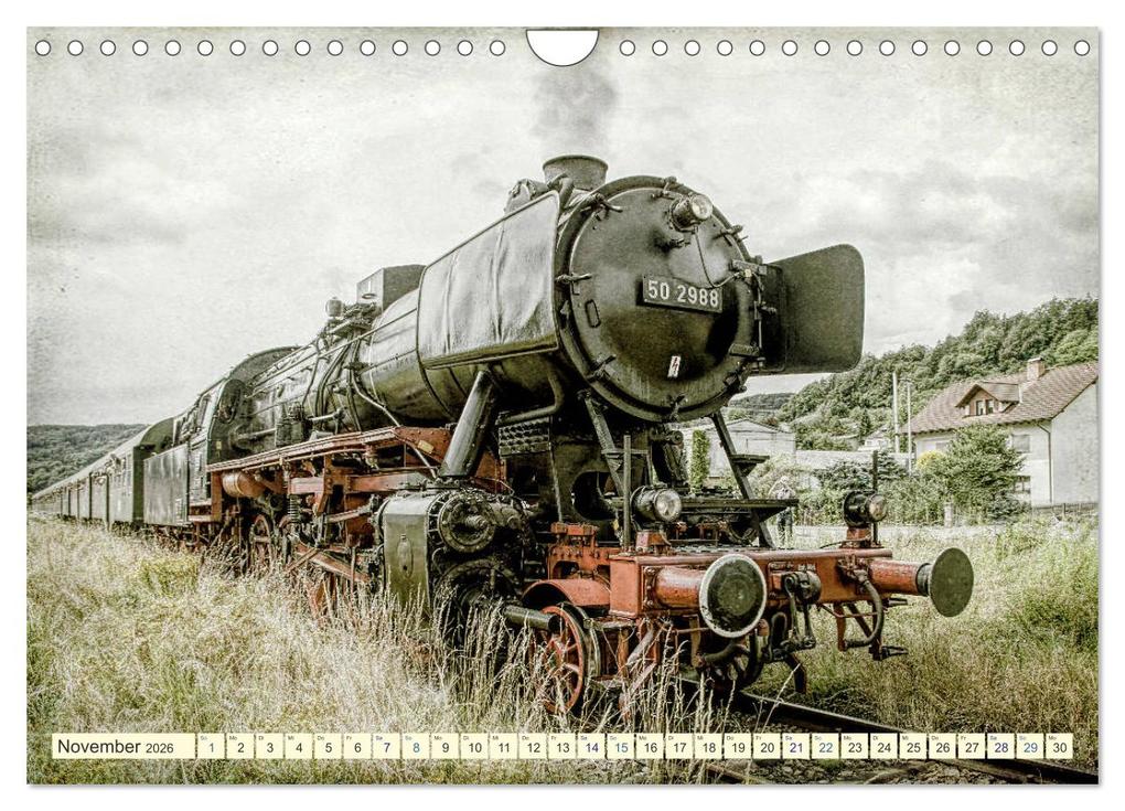 Weitere Ansicht: Dampfloks - eindrucksvolle Lokomotiven (Wandkalender 2026 DIN A4 quer), CALVENDO Monatskalender | Calvendo, Liselotte Brunner-Klaus