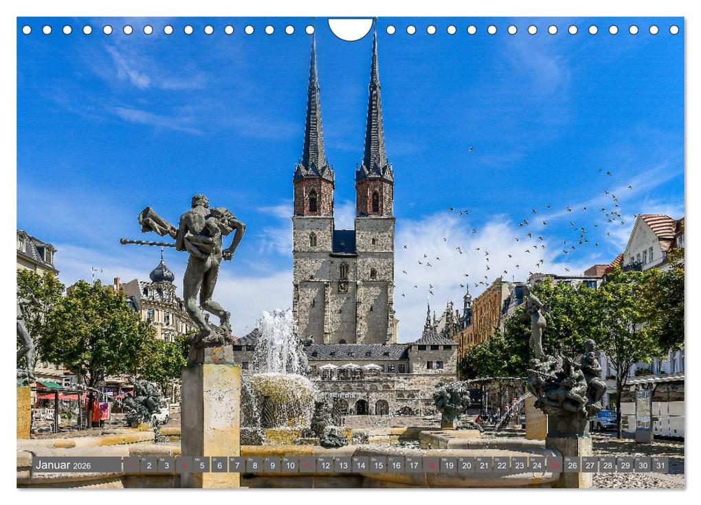 Weitere Ansicht: Blickpunkte Halle (Saale) (Wandkalender 2026 DIN A4 quer), CALVENDO Monatskalender | Calvendo, Holger John