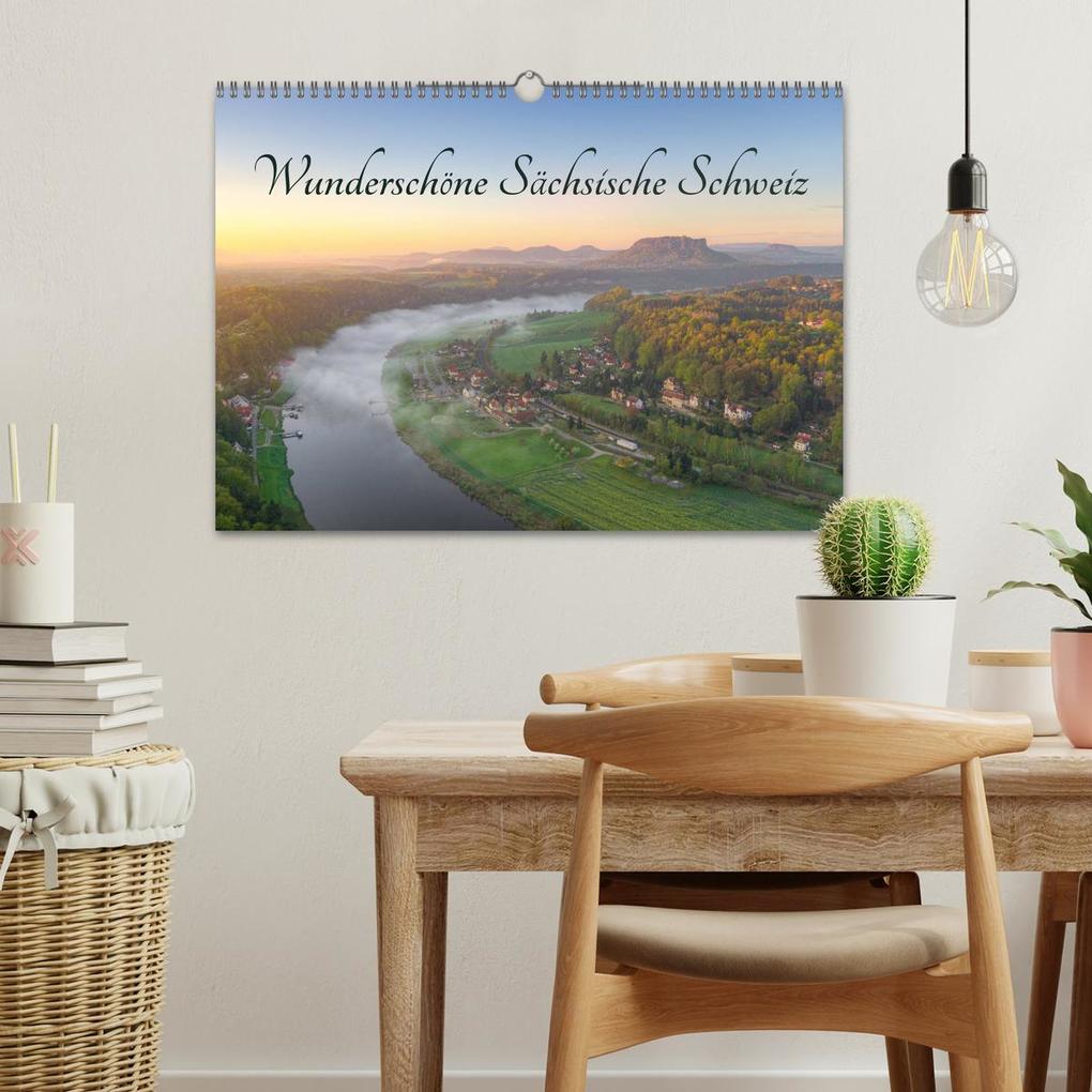 Weitere Ansicht: Wunderschöne Sächsische Schweiz (Wandkalender 2026 DIN A3 quer), CALVENDO Monatskalender | Calvendo, Michael Valjak