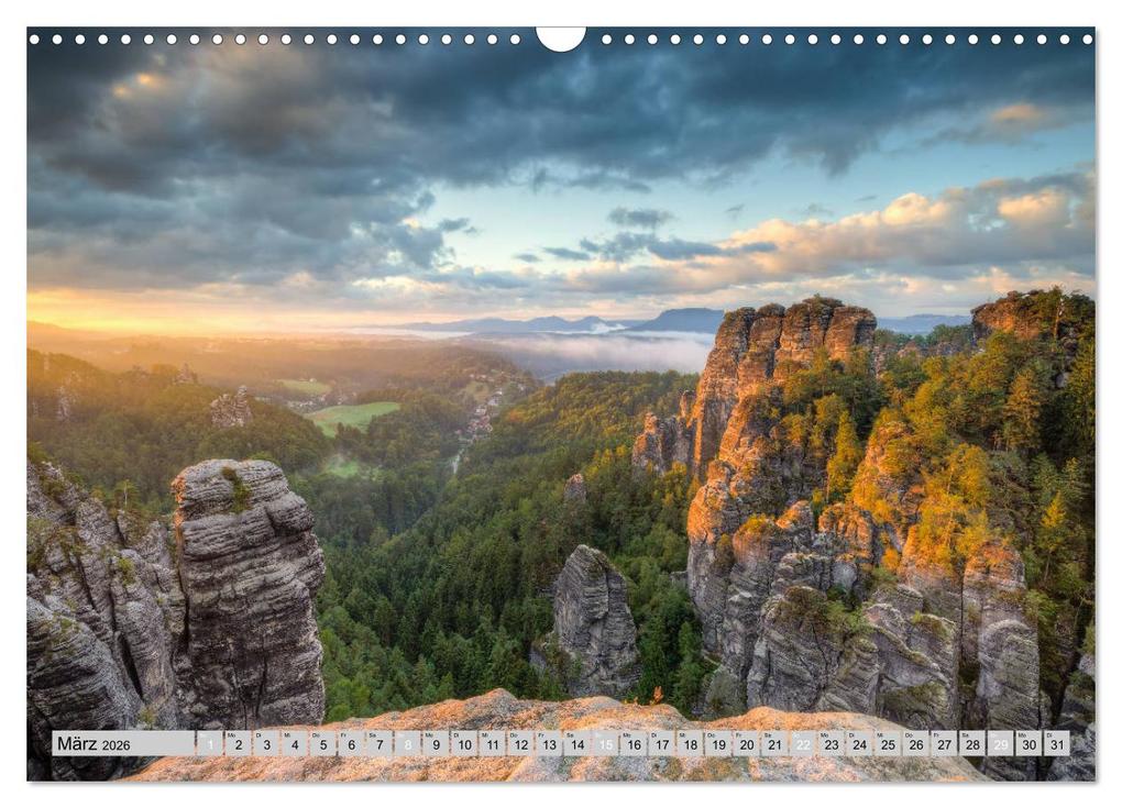 Weitere Ansicht: Wunderschöne Sächsische Schweiz (Wandkalender 2026 DIN A3 quer), CALVENDO Monatskalender | Calvendo, Michael Valjak
