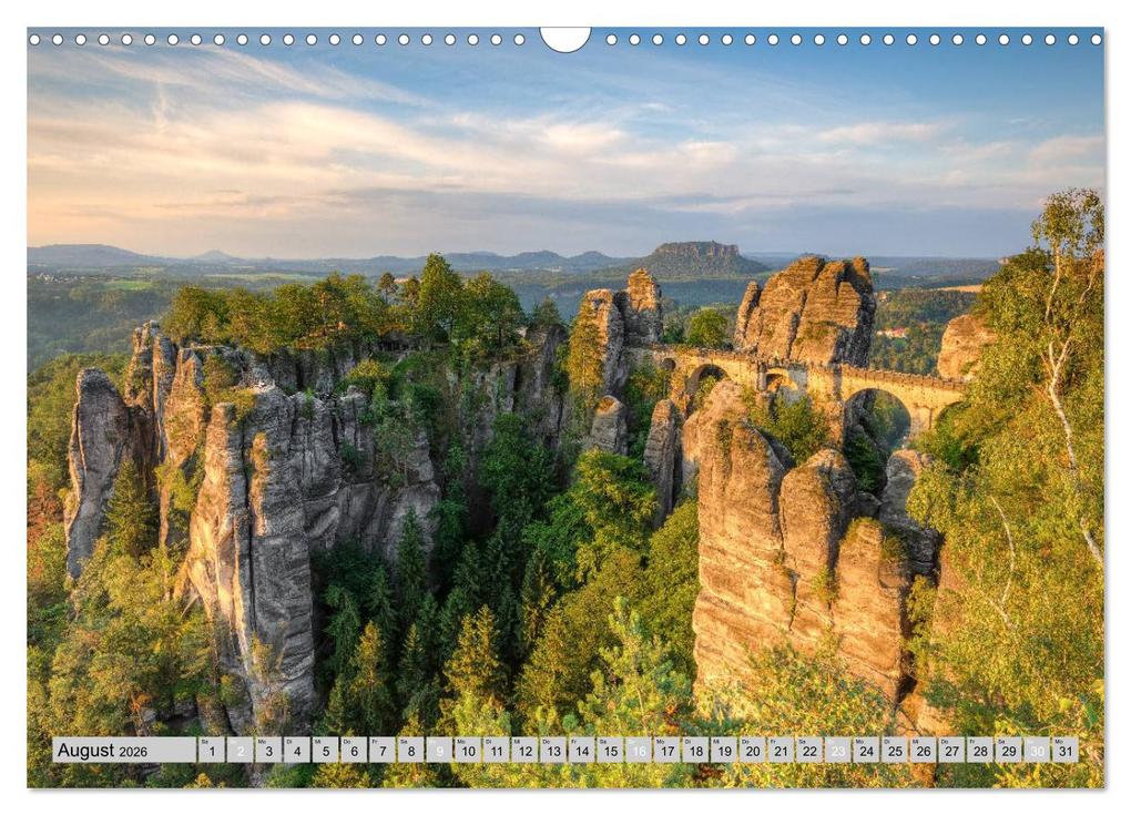 Weitere Ansicht: Wunderschöne Sächsische Schweiz (Wandkalender 2026 DIN A3 quer), CALVENDO Monatskalender | Calvendo, Michael Valjak