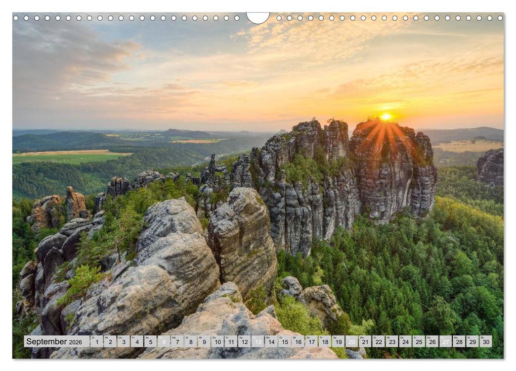 Weitere Ansicht: Wunderschöne Sächsische Schweiz (Wandkalender 2026 DIN A3 quer), CALVENDO Monatskalender | Calvendo, Michael Valjak