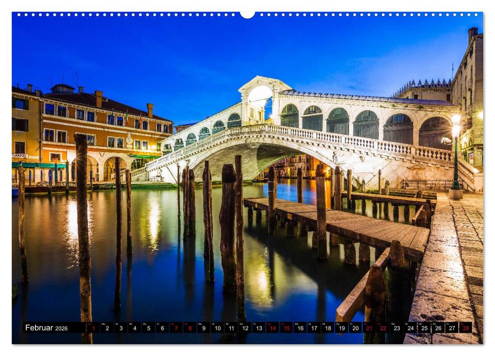 Weitere Ansicht: Venedig - Paläste, Brücken und Kanäle (Wandkalender 2026 DIN A2 quer), CALVENDO Monatskalender | Calvendo, Gerd-Uwe Neukamp