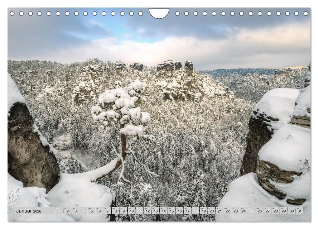 Weitere Ansicht: Wunderschöne Sächsische Schweiz (Wandkalender 2026 DIN A4 quer), CALVENDO Monatskalender | Calvendo, Michael Valjak