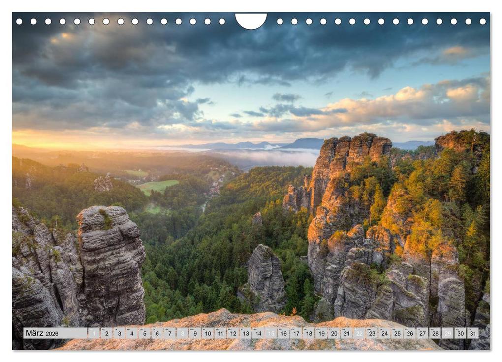 Weitere Ansicht: Wunderschöne Sächsische Schweiz (Wandkalender 2026 DIN A4 quer), CALVENDO Monatskalender | Calvendo, Michael Valjak