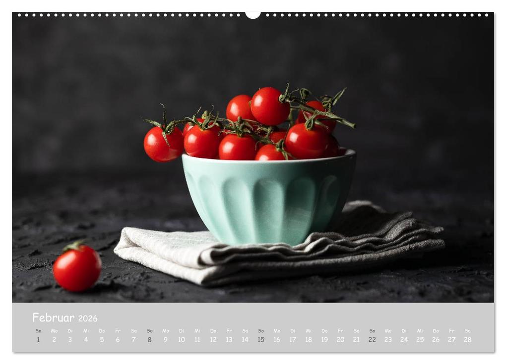 Weitere Ansicht: authentic FOOD art Obst und Gemüse (Wandkalender 2026 DIN A2 quer), CALVENDO Monatskalender | Chantal Dysli, Calvendo