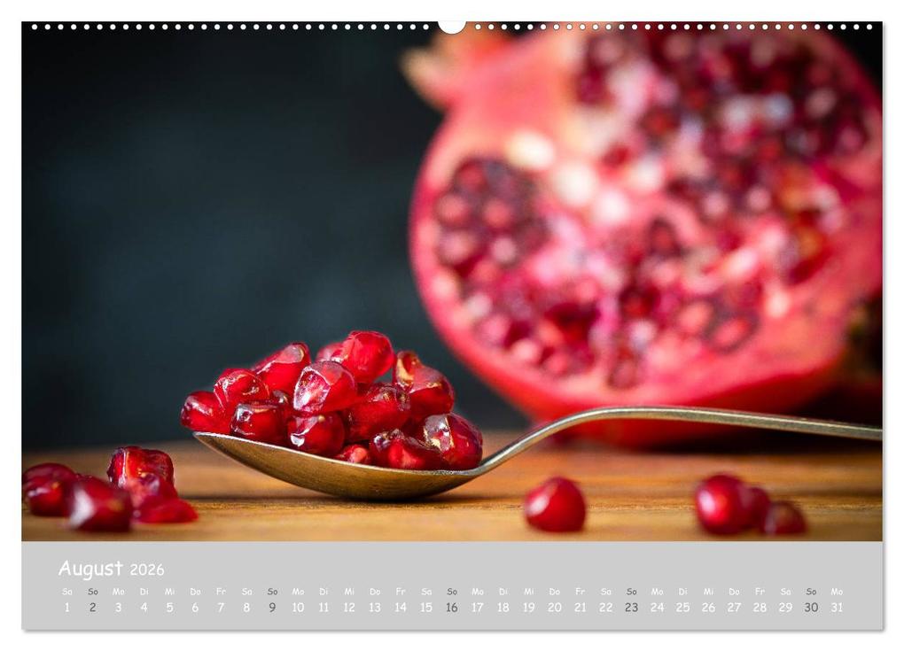 Weitere Ansicht: authentic FOOD art Obst und Gemüse (Wandkalender 2026 DIN A2 quer), CALVENDO Monatskalender | Chantal Dysli, Calvendo