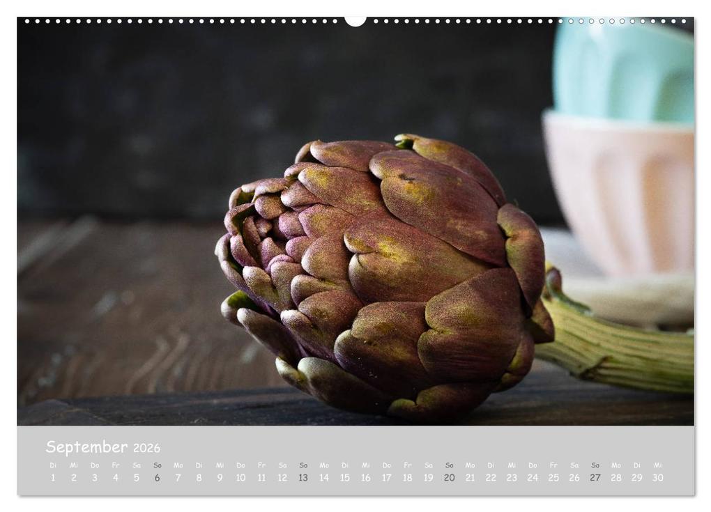 Weitere Ansicht: authentic FOOD art Obst und Gemüse (Wandkalender 2026 DIN A2 quer), CALVENDO Monatskalender | Chantal Dysli, Calvendo