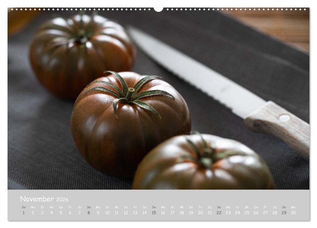 Weitere Ansicht: authentic FOOD art Obst und Gemüse (Wandkalender 2026 DIN A2 quer), CALVENDO Monatskalender | Chantal Dysli, Calvendo