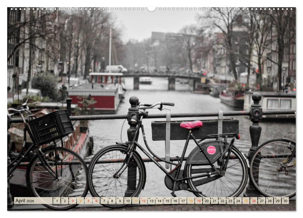 Weitere Ansicht: Fahrrad Alltag - Film Noir Style (Wandkalender 2026 DIN A2 quer), CALVENDO Monatskalender | Peter Roder, Calvendo