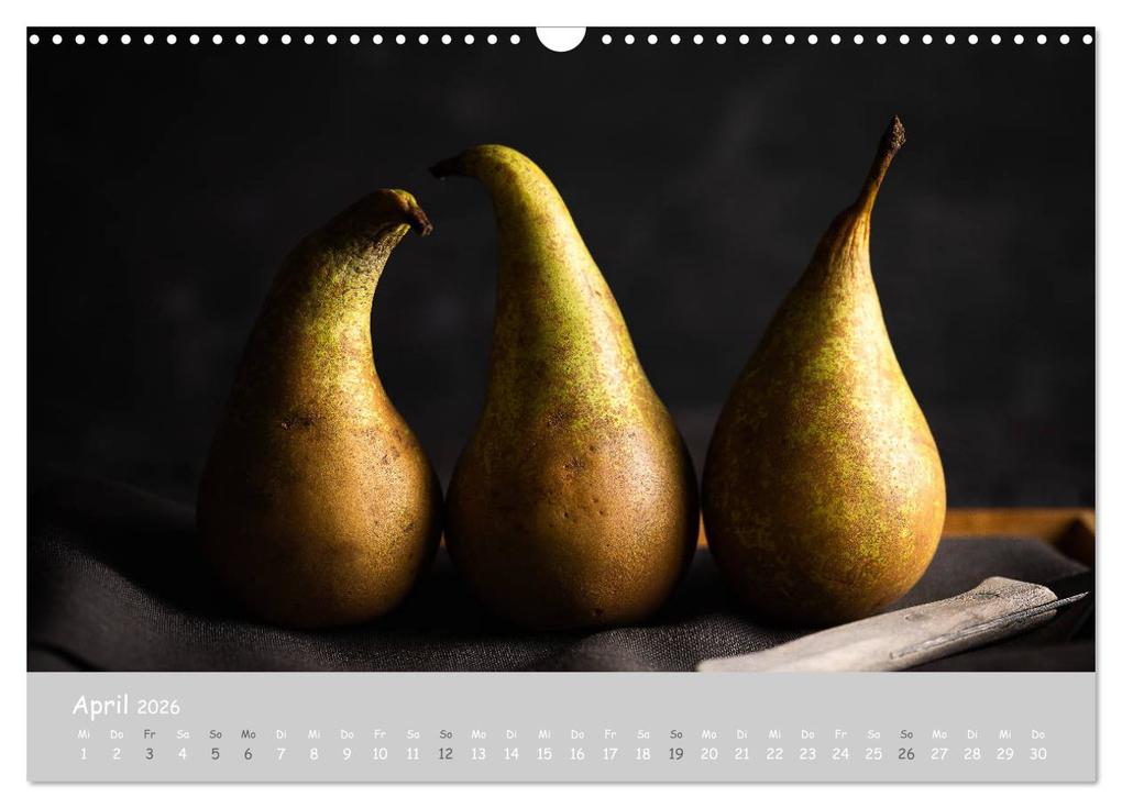 Weitere Ansicht: authentic FOOD art Obst und Gemüse (Wandkalender 2026 DIN A3 quer), CALVENDO Monatskalender | Chantal Dysli, Calvendo
