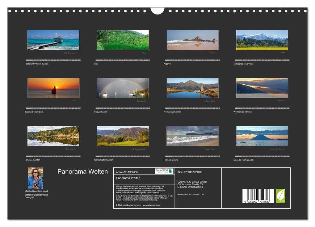 Weitere Ansicht: Panorama Welten (Wandkalender 2026 DIN A3 quer), CALVENDO Monatskalender | Martin Rauchenwald, Calvendo