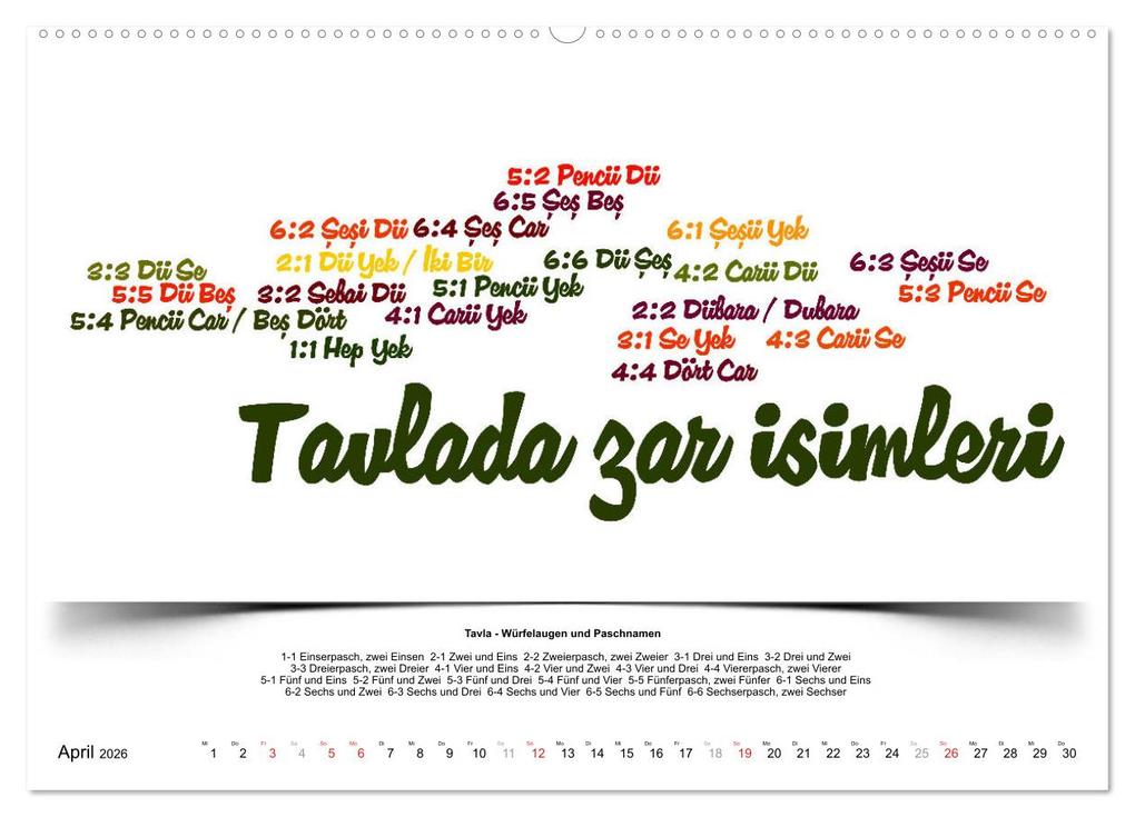 Weitere Ansicht: Kultur-Sprachkalender Türkisch-Deutsch (hochwertiger Premium Wandkalender 2026 DIN A2 quer), Kunstdruck in Hochglanz | Claus Liepke, Calvendo