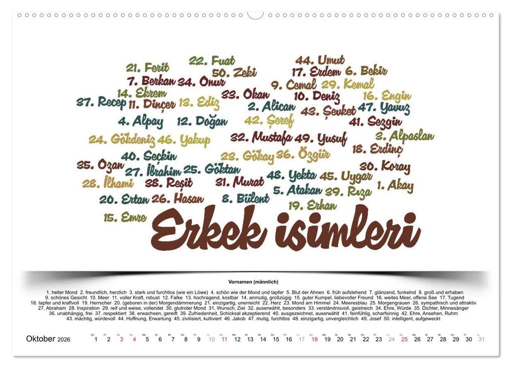 Weitere Ansicht: Kultur-Sprachkalender Türkisch-Deutsch (hochwertiger Premium Wandkalender 2026 DIN A2 quer), Kunstdruck in Hochglanz | Claus Liepke, Calvendo