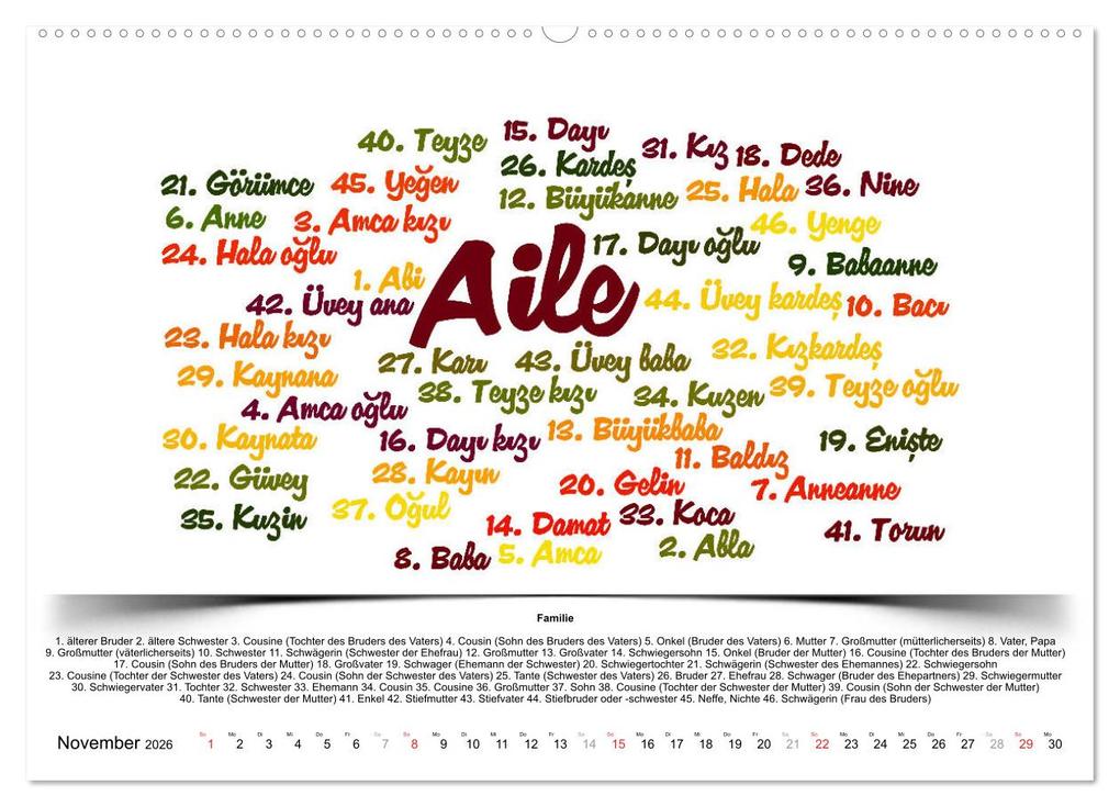Weitere Ansicht: Kultur-Sprachkalender Türkisch-Deutsch (hochwertiger Premium Wandkalender 2026 DIN A2 quer), Kunstdruck in Hochglanz | Claus Liepke, Calvendo