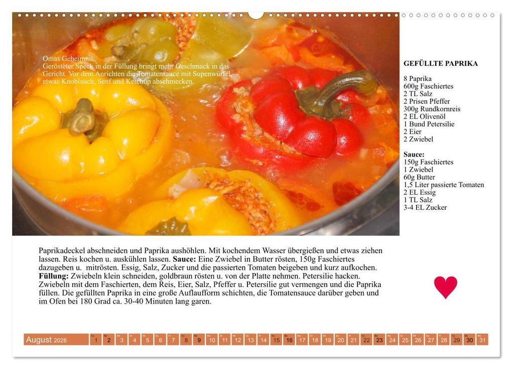 Weitere Ansicht: Österreichische Hauptgerichte. Küchenkalender mit den Klassikern! (hochwertiger Premium Wandkalender 2026 DIN A2 quer), Kunstdruck in Hochglanz | Calvendo, Rose Hurley