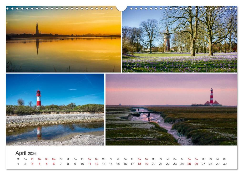 Weitere Ansicht: Schleswig-Holsteinische Impressionen (Wandkalender 2026 DIN A3 quer), CALVENDO Monatskalender | Calvendo, Susann Kuhr
