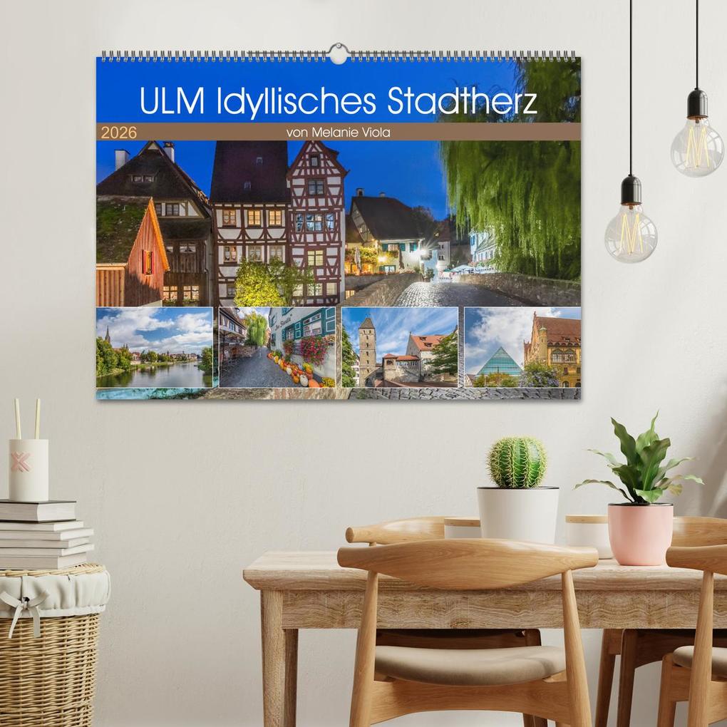 Weitere Ansicht: ULM Idyllisches Stadtherz (Wandkalender 2026 DIN A2 quer), CALVENDO Monatskalender | Calvendo, Melanie Viola