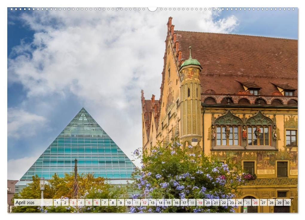 Weitere Ansicht: ULM Idyllisches Stadtherz (Wandkalender 2026 DIN A2 quer), CALVENDO Monatskalender | Calvendo, Melanie Viola