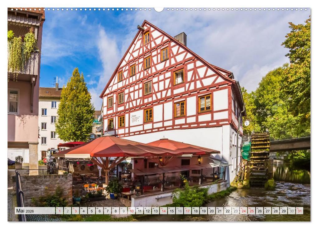 Weitere Ansicht: ULM Idyllisches Stadtherz (Wandkalender 2026 DIN A2 quer), CALVENDO Monatskalender | Calvendo, Melanie Viola