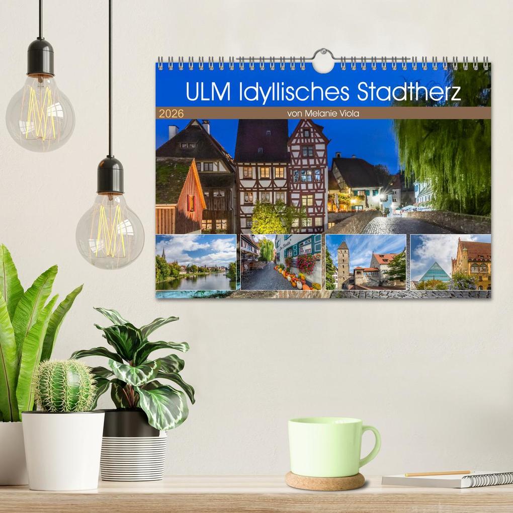 Weitere Ansicht: ULM Idyllisches Stadtherz (Wandkalender 2026 DIN A4 quer), CALVENDO Monatskalender | Calvendo, Melanie Viola