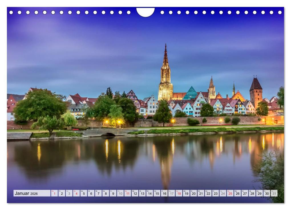 Weitere Ansicht: ULM Idyllisches Stadtherz (Wandkalender 2026 DIN A4 quer), CALVENDO Monatskalender | Calvendo, Melanie Viola