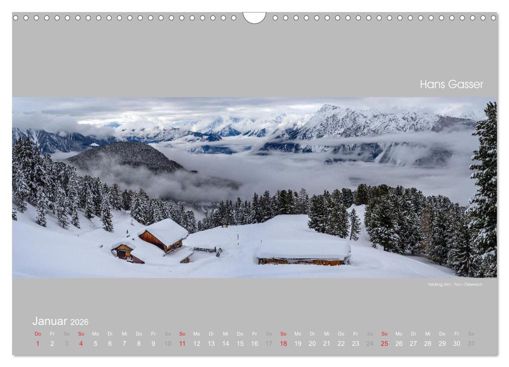 Weitere Ansicht: GROSSARTIGE LANDSCHAFTEN 2026 (Wandkalender 2026 DIN A3 quer), CALVENDO Monatskalender | Calvendo, Hans Gasser