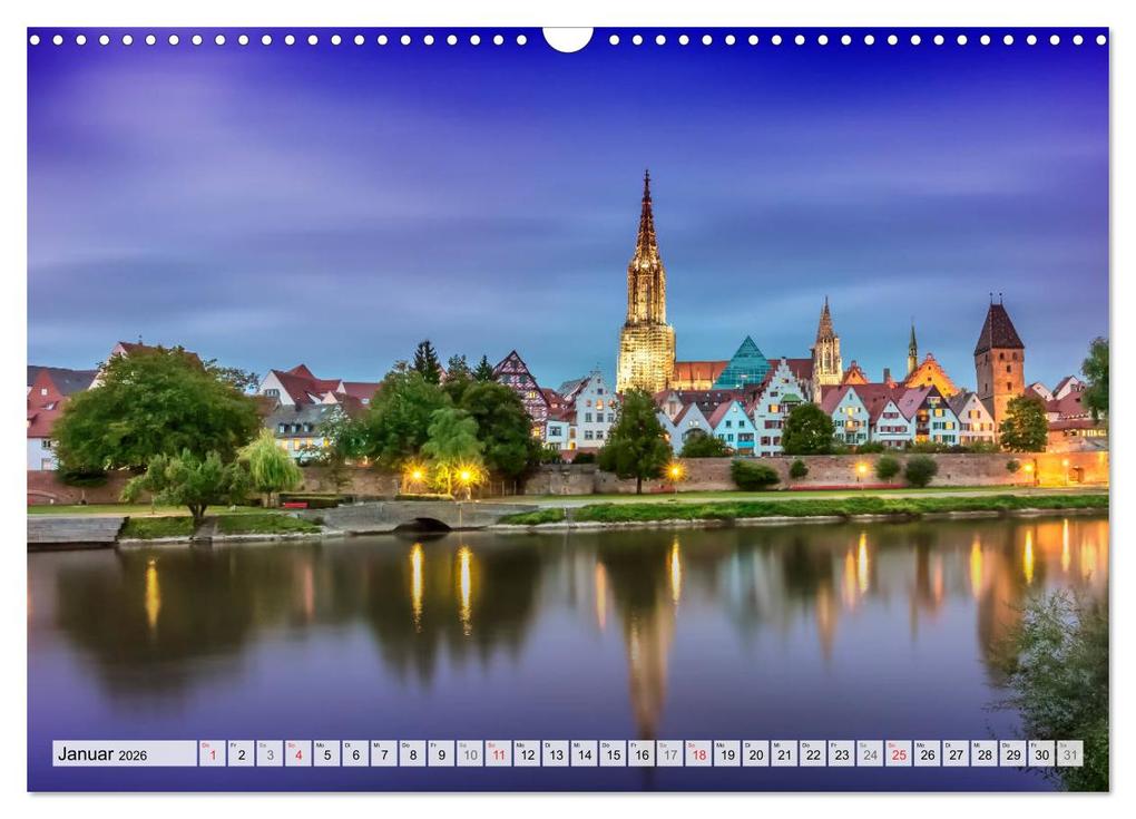 Weitere Ansicht: ULM Idyllisches Stadtherz (Wandkalender 2026 DIN A3 quer), CALVENDO Monatskalender | Calvendo, Melanie Viola
