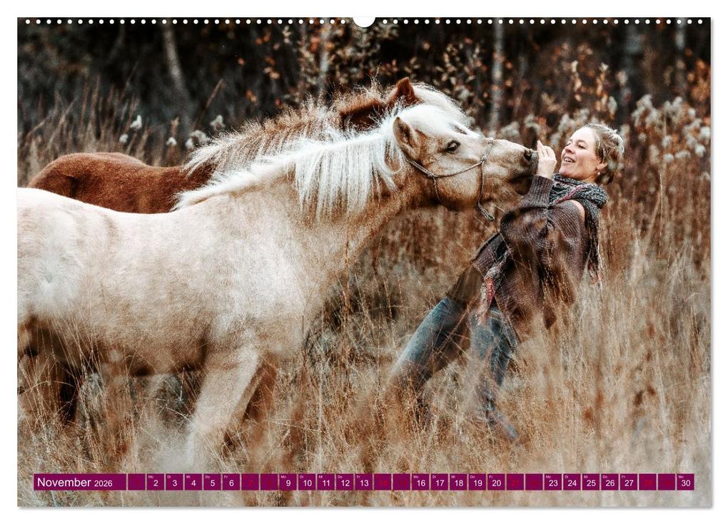 Weitere Ansicht: Seelenglück Kalender - Pferde - Charakter, Stärke, Weisheit (Wandkalender 2026 DIN A2 quer), CALVENDO Monatskalender | Calvendo, Saskia Katharina Siebel Sensiebelfotografie