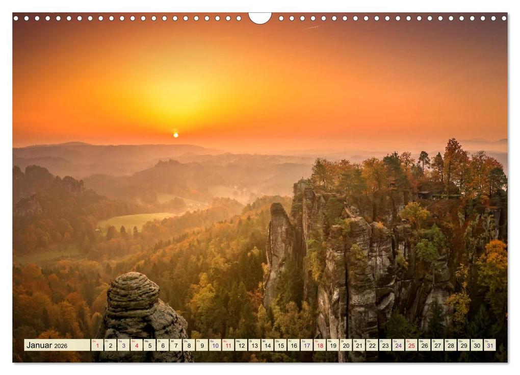 Weitere Ansicht: Elbsandsteingebirge - eine Reise durch die wunderschöne Sächsische Schweiz (Wandkalender 2026 DIN A3 quer), CALVENDO Monatskalender | Peter Roder, Calvendo