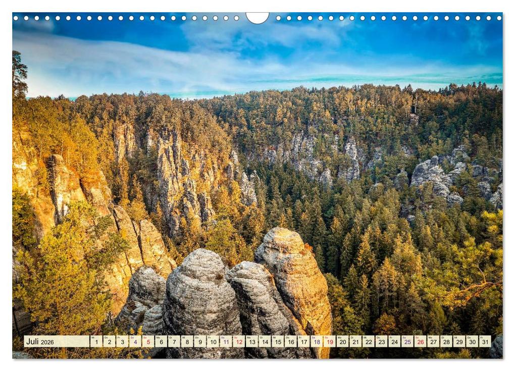 Weitere Ansicht: Elbsandsteingebirge - eine Reise durch die wunderschöne Sächsische Schweiz (Wandkalender 2026 DIN A3 quer), CALVENDO Monatskalender | Peter Roder, Calvendo