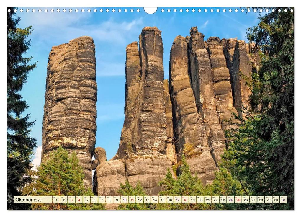 Weitere Ansicht: Elbsandsteingebirge - eine Reise durch die wunderschöne Sächsische Schweiz (Wandkalender 2026 DIN A3 quer), CALVENDO Monatskalender | Peter Roder, Calvendo