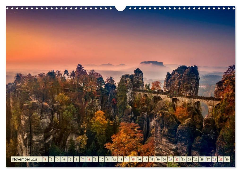 Weitere Ansicht: Elbsandsteingebirge - eine Reise durch die wunderschöne Sächsische Schweiz (Wandkalender 2026 DIN A3 quer), CALVENDO Monatskalender | Peter Roder, Calvendo