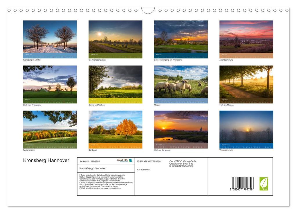 Weitere Ansicht: Kronsberg Hannover (Wandkalender 2026 DIN A3 quer), CALVENDO Monatskalender | Kai Buddensiek, Calvendo