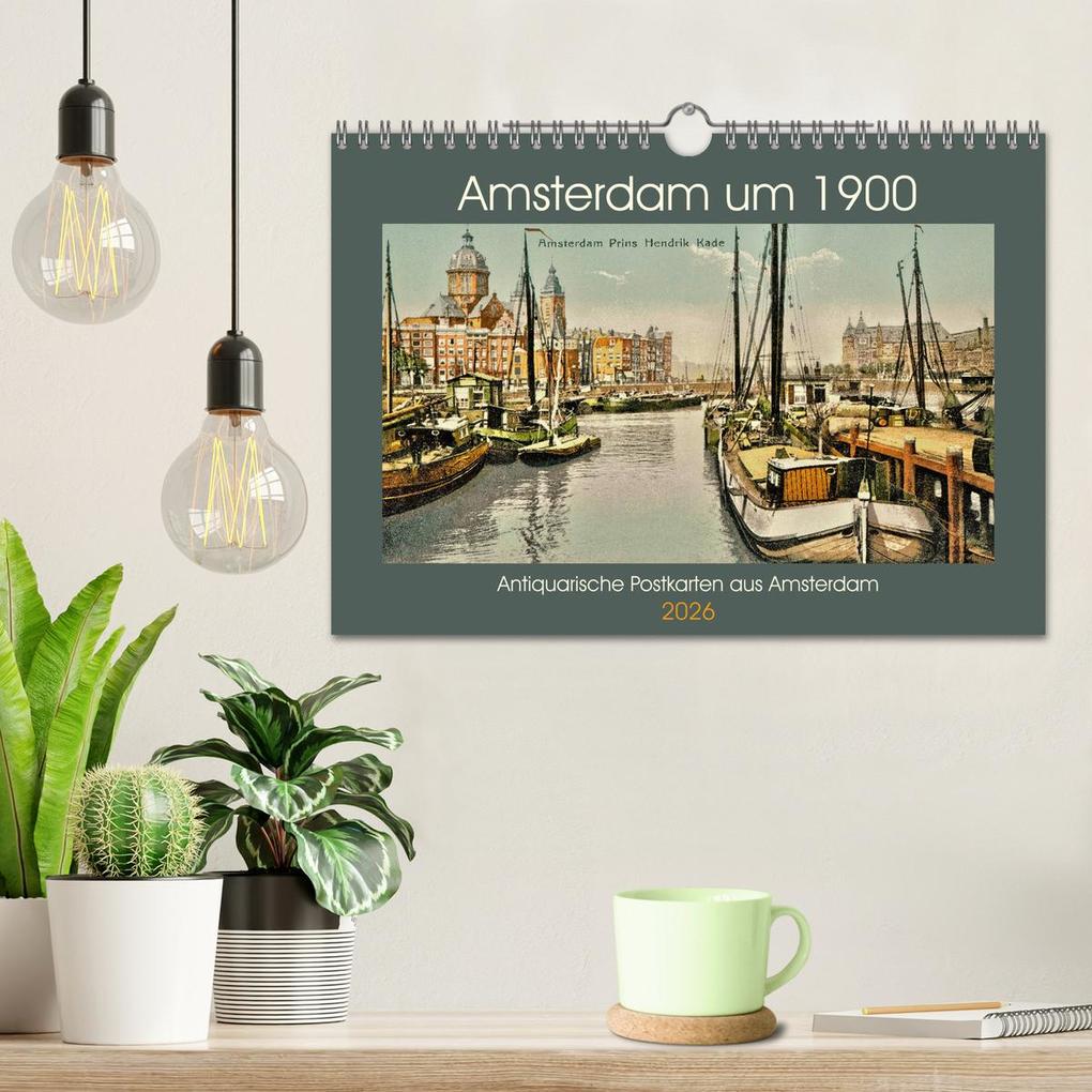 Weitere Ansicht: Amsterdam um 1900 (Wandkalender 2026 DIN A4 quer), CALVENDO Monatskalender | Jens Siebert, Calvendo