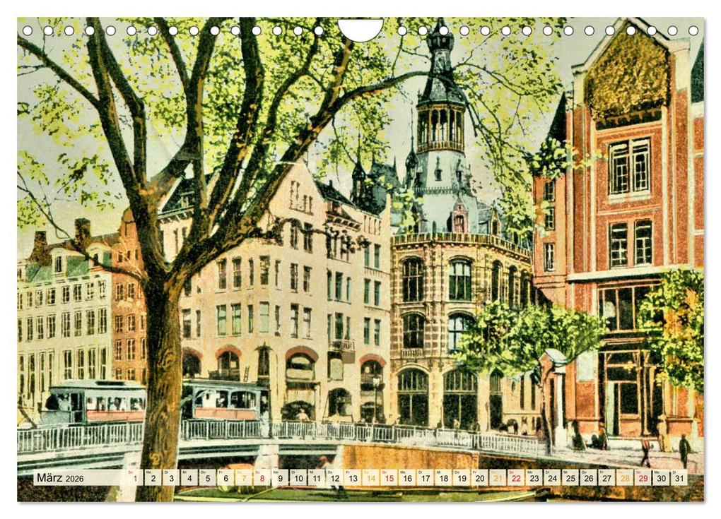 Weitere Ansicht: Amsterdam um 1900 (Wandkalender 2026 DIN A4 quer), CALVENDO Monatskalender | Jens Siebert, Calvendo