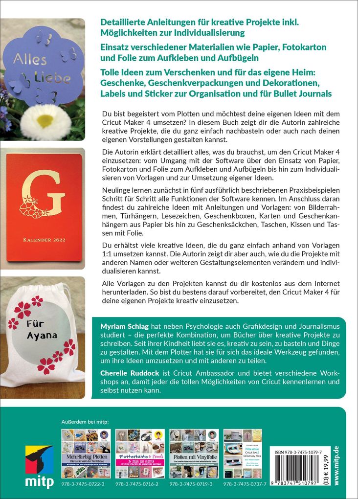 Weitere Ansicht: Plotten mit dem CRICUT MAKER 4 | Myriam Schlag, Cherelle Ruddock