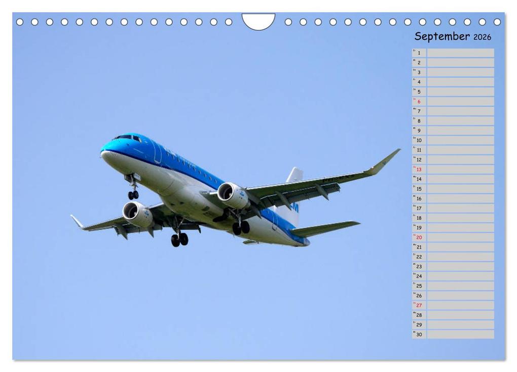 Weitere Ansicht: Flugzeuge - Starts und Landeanflüge Geburtstagsplaner (Wandkalender 2026 DIN A4 quer), CALVENDO Monatskalender | Frank Gayde, Calvendo