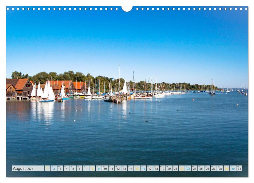 Weitere Ansicht: Vom Schiff aus gesehen - Mit dem Dampfer auf dem Ammersee (Wandkalender 2026 DIN A3 quer), CALVENDO Monatskalender | Martina Marten, Calvendo