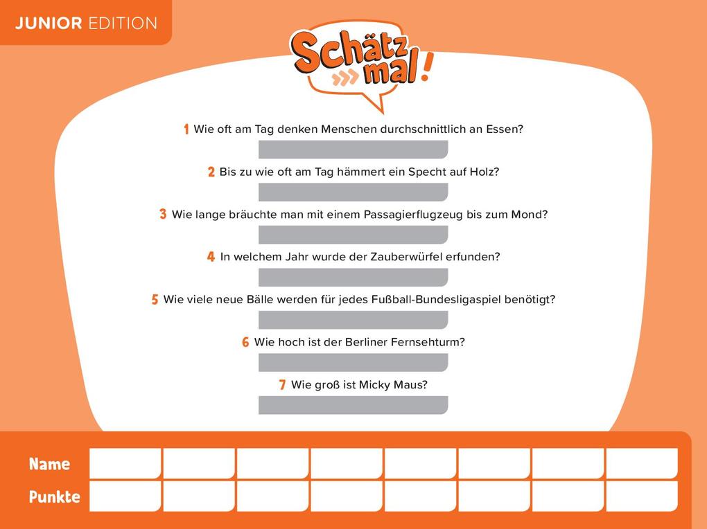 Weitere Ansicht: Schätz mal! Junior Offline-Edition