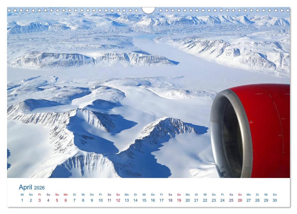 Weitere Ansicht: Polarflug Kurs Nordpol (Wandkalender 2026 DIN A3 quer), CALVENDO Monatskalender | Rainer Spoddig, Calvendo