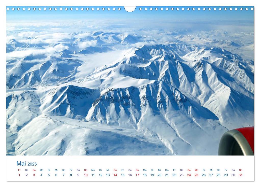 Weitere Ansicht: Polarflug Kurs Nordpol (Wandkalender 2026 DIN A3 quer), CALVENDO Monatskalender | Rainer Spoddig, Calvendo