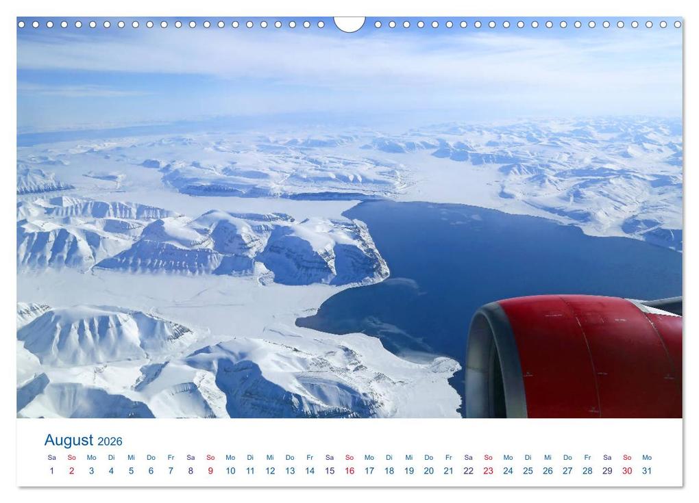 Weitere Ansicht: Polarflug Kurs Nordpol (Wandkalender 2026 DIN A3 quer), CALVENDO Monatskalender | Rainer Spoddig, Calvendo