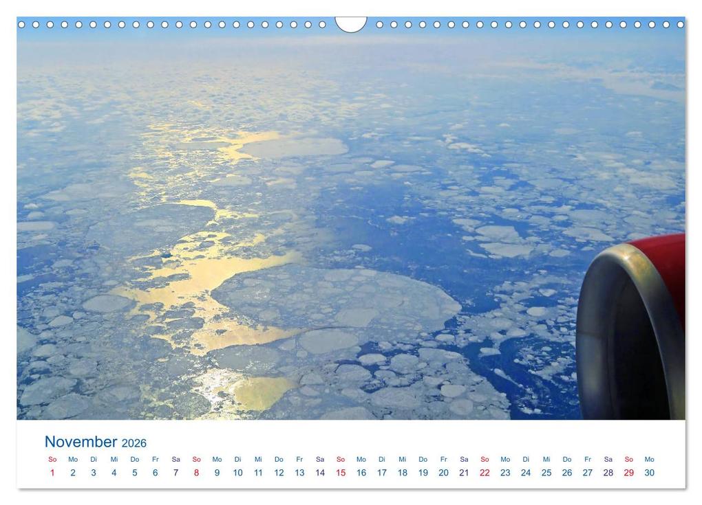 Weitere Ansicht: Polarflug Kurs Nordpol (Wandkalender 2026 DIN A3 quer), CALVENDO Monatskalender | Rainer Spoddig, Calvendo