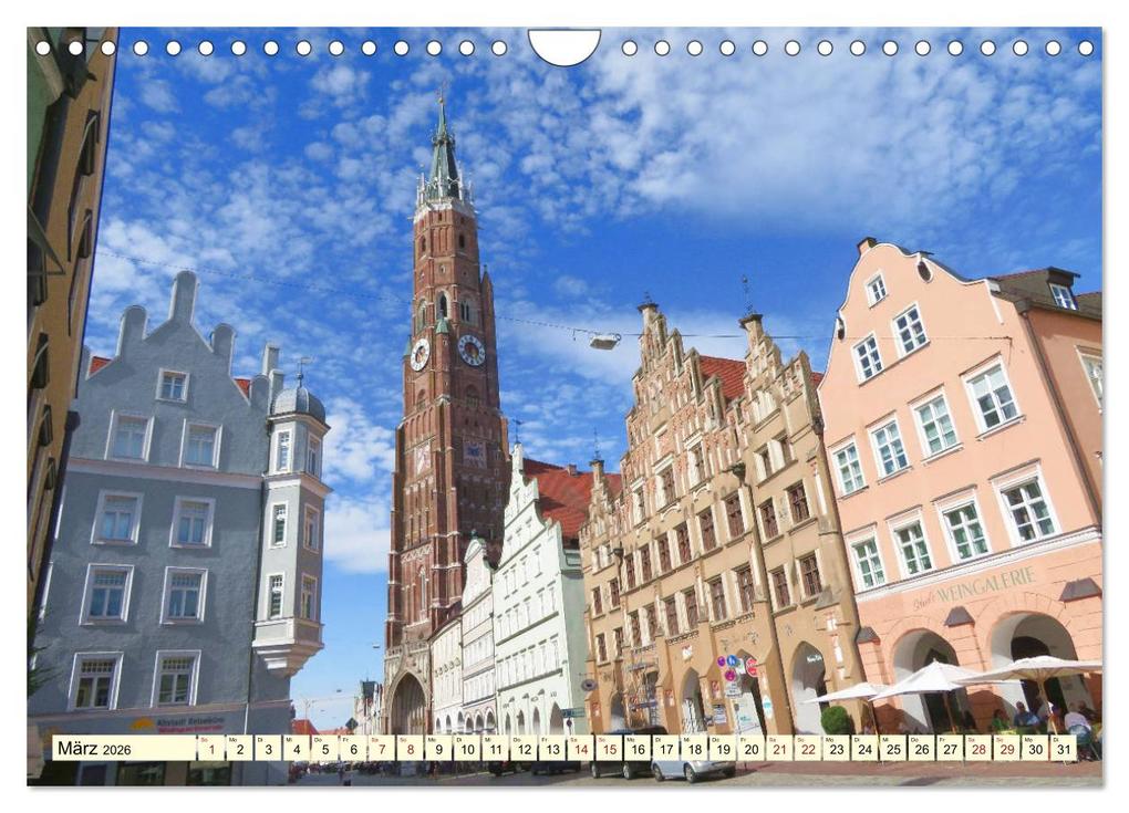 Weitere Ansicht: Unterwegs in Landshut (Wandkalender 2026 DIN A4 quer), CALVENDO Monatskalender | Angelika Keller, Calvendo