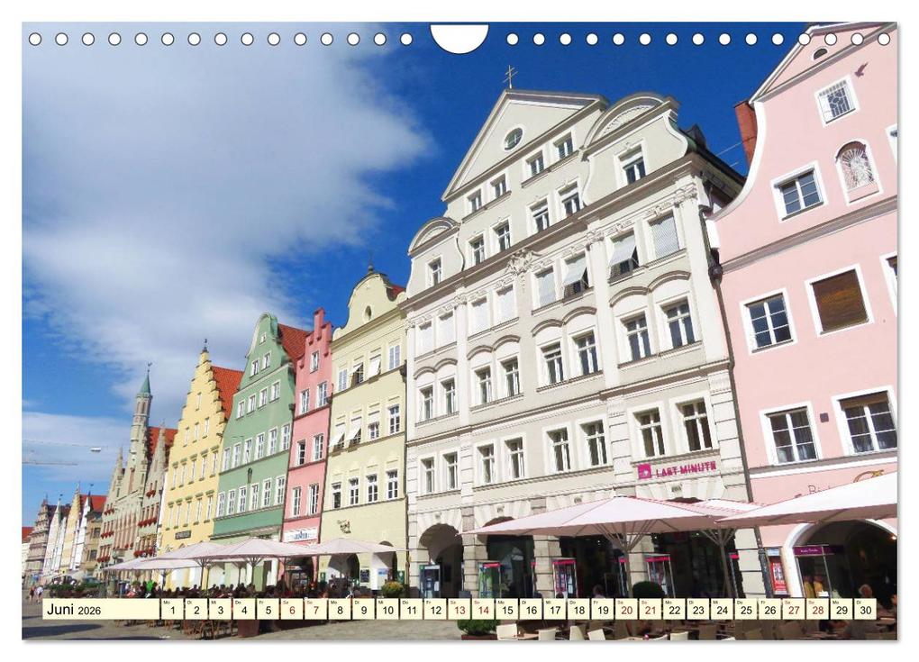Weitere Ansicht: Unterwegs in Landshut (Wandkalender 2026 DIN A4 quer), CALVENDO Monatskalender | Angelika Keller, Calvendo