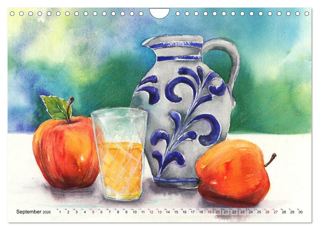 Weitere Ansicht: Frankfurt in Aquarell (Wandkalender 2026 DIN A4 quer), CALVENDO Monatskalender | Jitka Krause, Calvendo